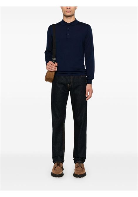 cardigan knit uomo navy COMME DES GARÇONS | FZ-N105-PER2